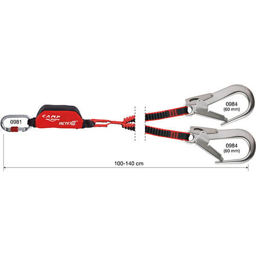 Retexo Rewind Double - Verbindungsmittel Falldämpfer