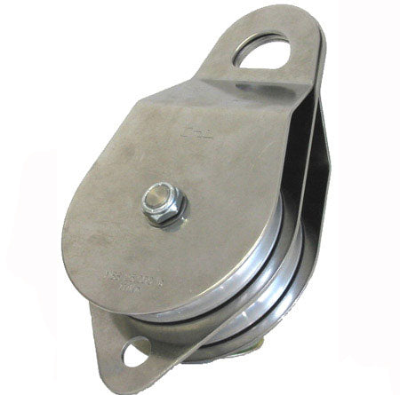 Doppel-Umlenkrolle - Edelstahl