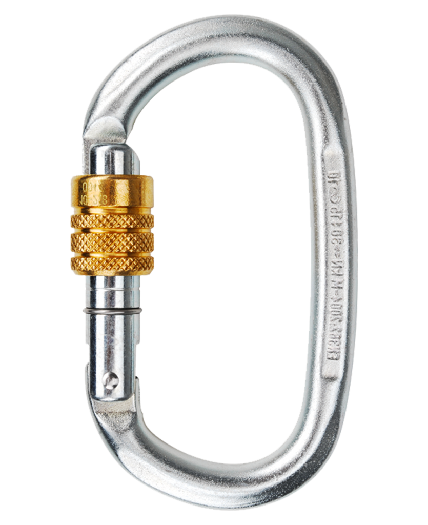 Steel Oval - Stahl - Schraubkarabiner