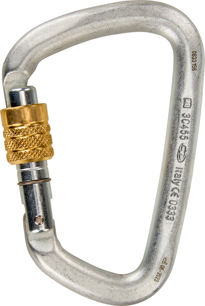 Large Steel SG - 50 kN Schraubkarabiner