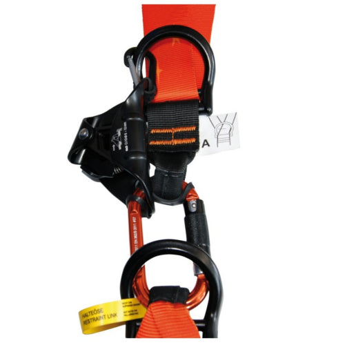 Bruststeigklemme inkl. Gummischlaufen u. Karabiner