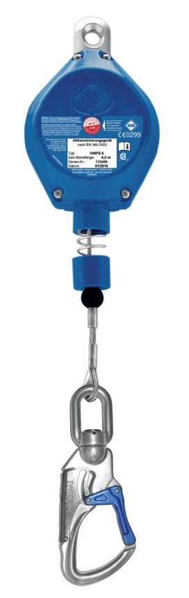 HWPS - Höhensicherungsgerät - Kunststoffgehäuse m. Stahlseil