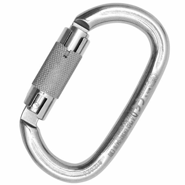 Edelstahlkarabiner Ovalone TriLock - Karabiner