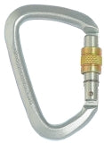 D Steel Connector - Stahl-Schraubkarabiner - 50 KN