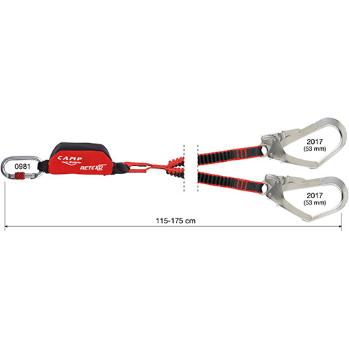 Retexo Rewind Double - Verbindungsmittel Falldämpfer