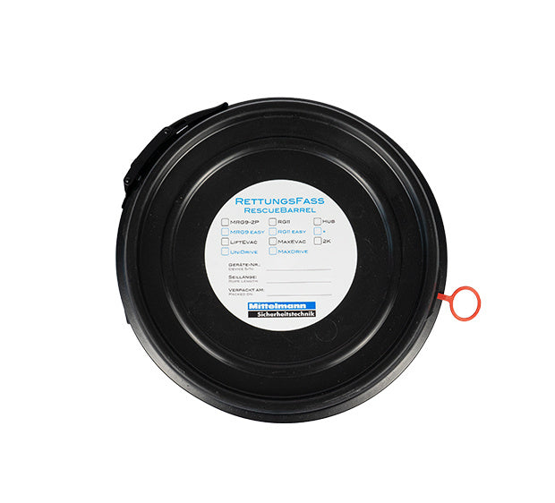 Rettungsfass - 10 Jahre wartungsarm verpackt - für UniDrive und LiftEvac