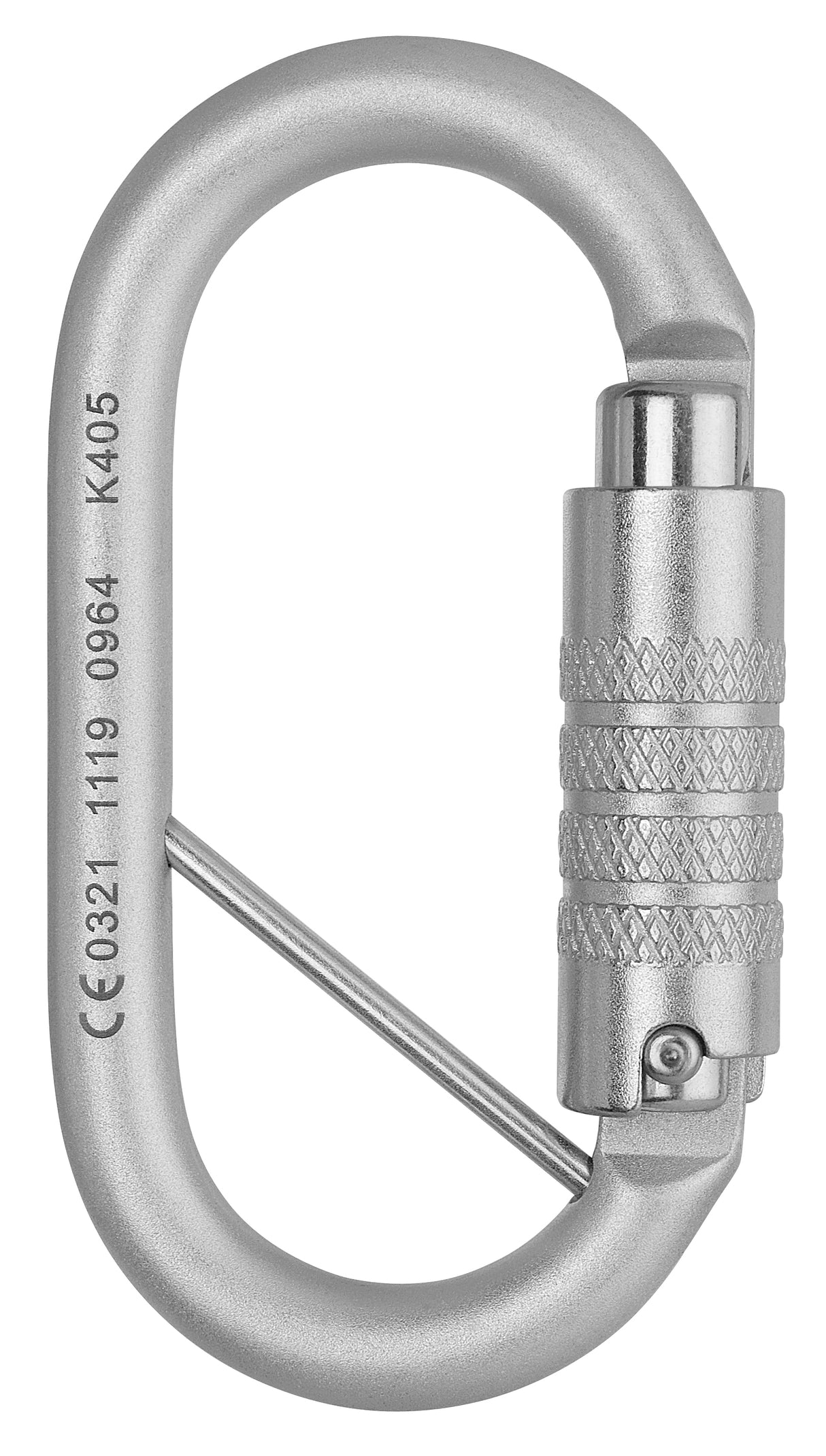 Total Oval - TriLock - Stahlkarabiner mit Pin