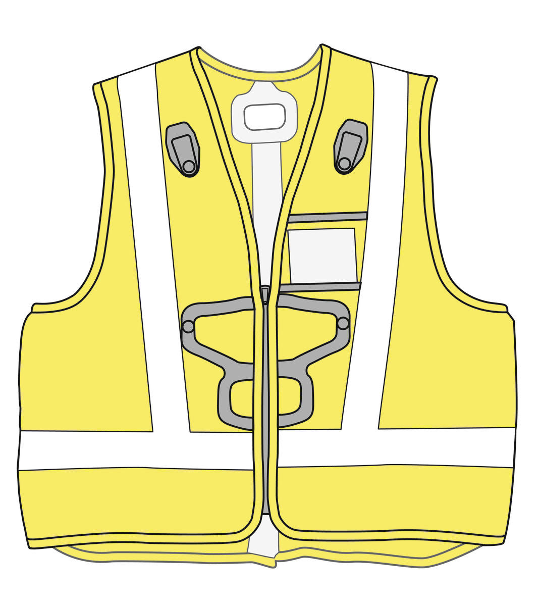 HI-VIZ Weste f. Newton-Gurte