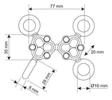 Gyro 3 - Wirbel - selbst ausrichtender Anschlagpunkt
