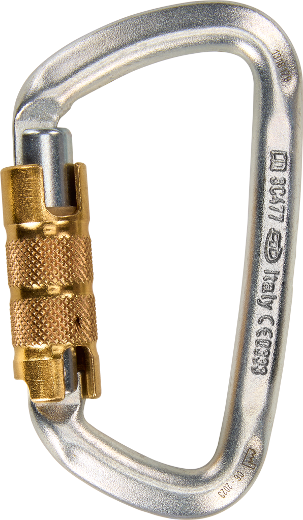D-Shape Steel TG - 50 kN Karabiner
