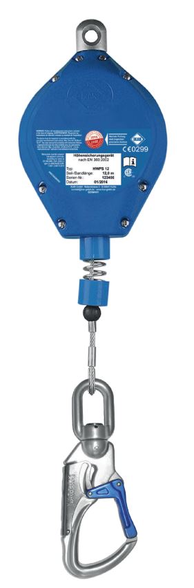 HWPS - Höhensicherungsgerät - Kunststoffgehäuse m. Stahlseil