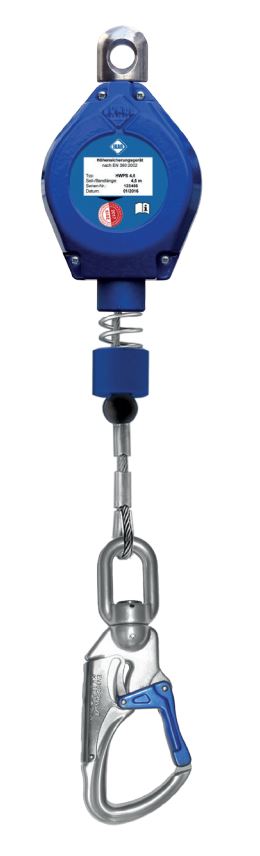 HWPS - Höhensicherungsgerät - Kunststoffgehäuse m. Stahlseil