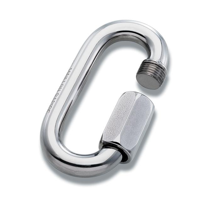 Oval - 12mm - Stahlkarabiner
