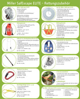 SafEscape ELITE™  HUB - Rettungspaket - 80m Seil