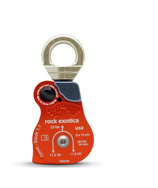 Omni Block 1.1 - kugelgelagerte 1-fach Rolle - m. Swivel