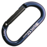 Oval Alu - gerader Bügel - Karabiner