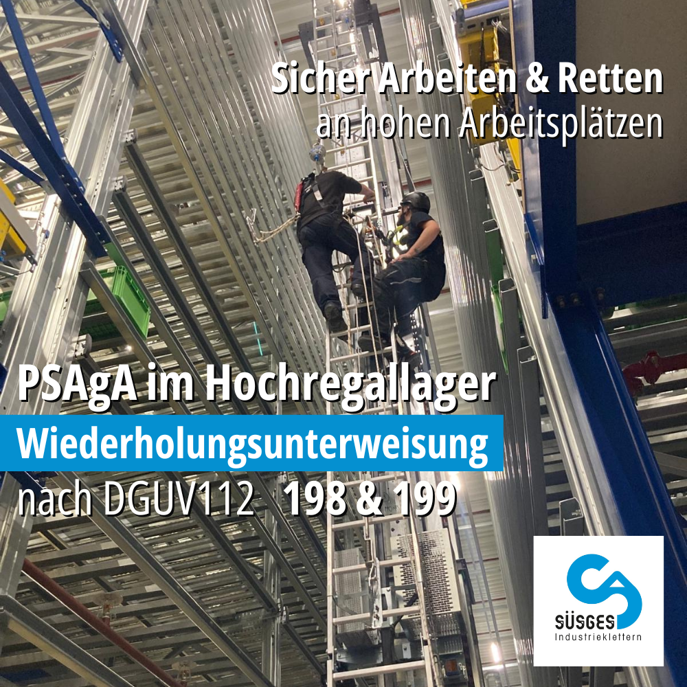 WU - Hochregallager - Sicher Arbeiten & Retten an hohen Arbeitsplätzen