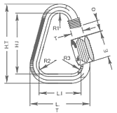 Large Delta - 10mm - Schraubglied