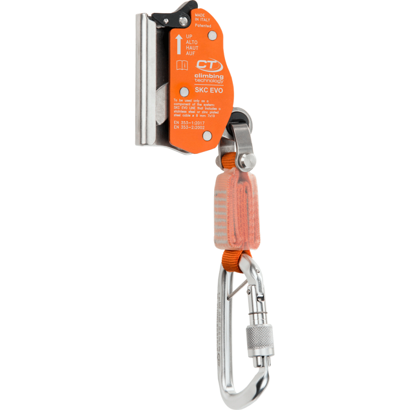 SKC EVO Steigschutzläufer inkl. Falldämpfer - Stahlseil 8mm