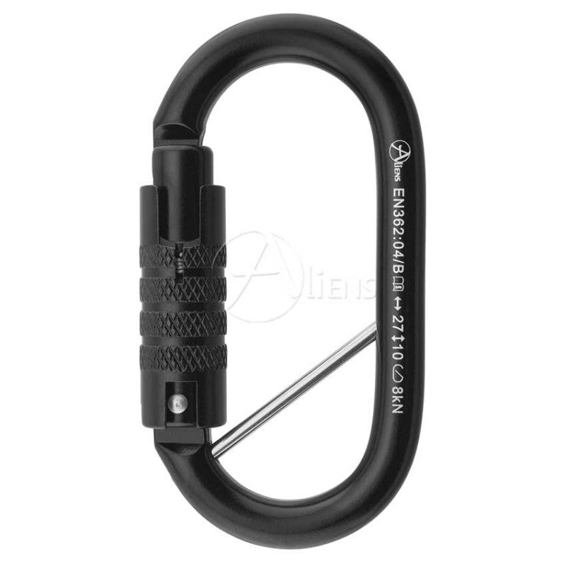 Total Oval - TriLock - Stahlkarabiner mit Pin