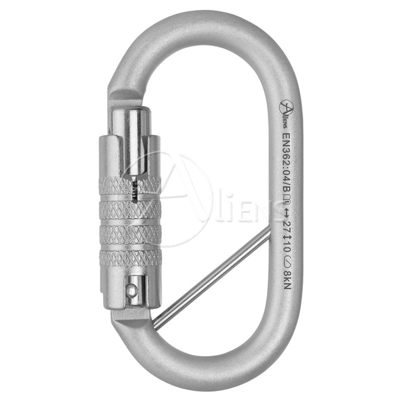 Total Oval - TriLock - Stahlkarabiner mit Pin