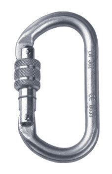 Oval Steel Connector - Stahlschraubkarabiner