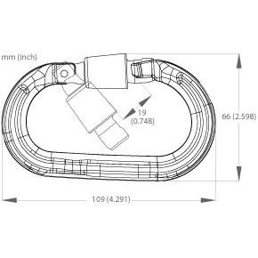 Ultra O Locksafe - Karabiner
