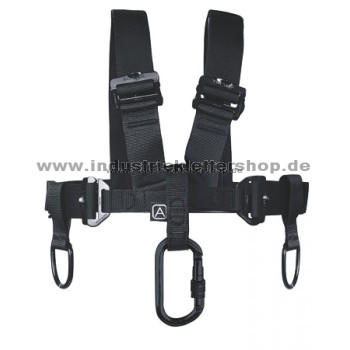 SINGING ROCK - Brustgurt m. Karabiner RL CHEST - Gr. Uni schwarz + K4241ZO05